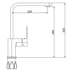Смеситель для кухни VIEIR V283521S