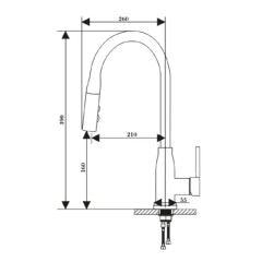 Смеситель для раковины VIEIR V15018