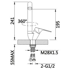 Смеситель для раковины VIEIR V063521B