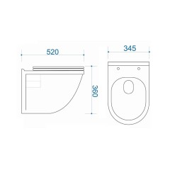 Унитаз подвесной Maretti Vittorio VI10PBM82-844 с сиденьем микролифт