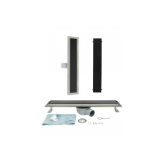 Laguna 500 мм Душевой трап. Чёрное стекло