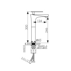 Смеситель KAISER Star для раковины 02111