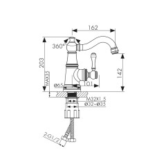 Смеситель KAISER Aria для раковины 03011