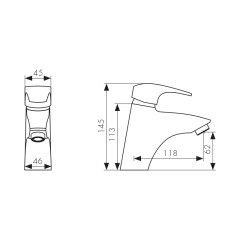 Смеситель KAISER Guss для раковины 68011
