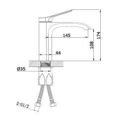 Смеситель для раковины VIEIR V343511