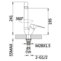 Смеситель для раковины VIEIR V063521C1