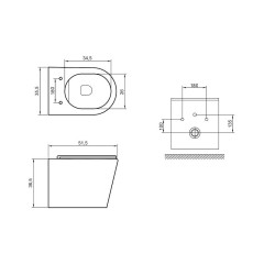 Унитаз подвесной Maretti Florenza FL10PBM97-844 с сиденьем микролифт