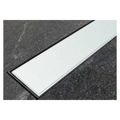 Laguna 600 мм Душевой трап. Белое стекло