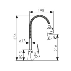 Смеситель KAISER Eco для кухни 00066