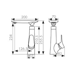 Смеситель KAISER Modern для кухни 99233