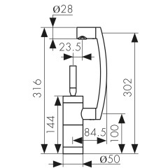 Смеситель KAISER Merkur для кухни 27033