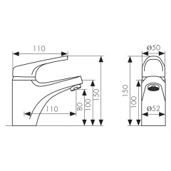 Смеситель KAISER County для раковины 55011-4