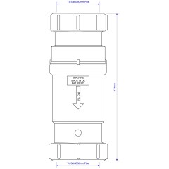 Сифон самозакрывающийся с сухим затвором MRNRV50C-PB McALPINE