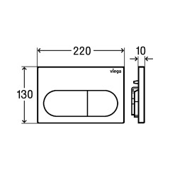 Панель смыва унитаза VIEGA Prevista Visign for Life 6 773755