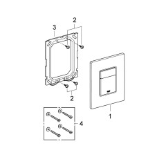 Панель смыва унитаза GROHE Skate Cosmopolitan, 38732000