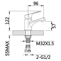 Смеситель для раковины VIEIR V063511