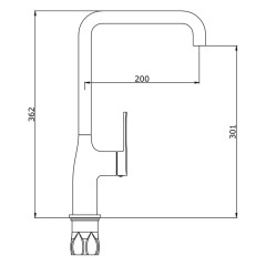 Смеситель для кухни VIEIR V293521FL