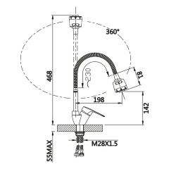 Смеситель для кухни VIEIR V093523