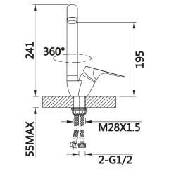 Смеситель для раковины VIEIR V063521C2