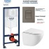 Инсталляция GROHE Rapid SL 38772001, с кнопкой смыва никель матовый 38732EN0 + BelBagno TORNADO UNO-TOR BB5177CH-TOR/SC