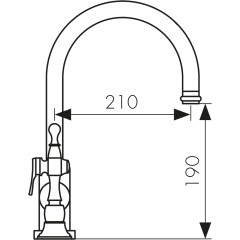 27044 Смеситель KAISER King для кухни