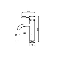 Sona Чёрный. Смеситель для раковины TVZ-0905
