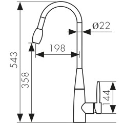 Смеситель KAISER King для кухни 2070837