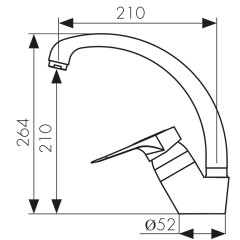 Смеситель KAISER City для кухни 21544