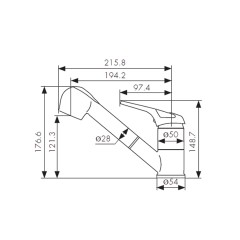 Смеситель KAISER для кухни 22066