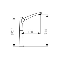 Смеситель KAISER Stick для кухни 49144