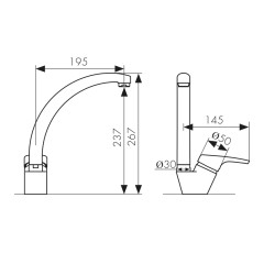 Смеситель KAISER County для кухни 55244-9