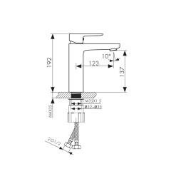 Смеситель KAISER Sofia для раковины 04011