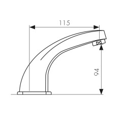 Смеситель KAISER Sensor для раковины 38111