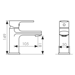 Смеситель KAISER Oval для раковины 56011