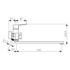 Смеситель KAISER Atrio 60055 для ванны