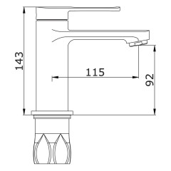 Смеситель для раковины VIEIR V293511