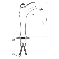 Смеситель для раковины VIEIR V413512F
