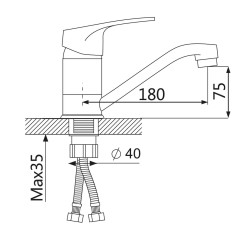 Смеситель для раковины VIEIR V204012