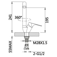 Смеситель для раковины VIEIR V063521HC