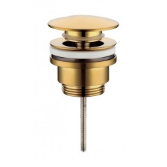 Донный клапан Grocenberg GB106 золотой брашированный