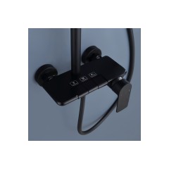 Ares Душевая стойка со смесителем ALS-615-10 Черная