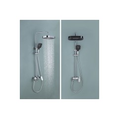 Salda Душевая стойка со смесителем ALS-615-17 Хром