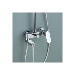 Salda Душевая стойка со смесителем ALS-615-17 Хром
