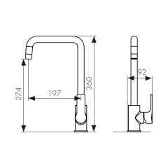 Смеситель KAISER Oval для кухни 56044