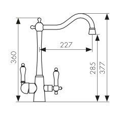 Смеситель KAISER Vincent для кухни 31844-3