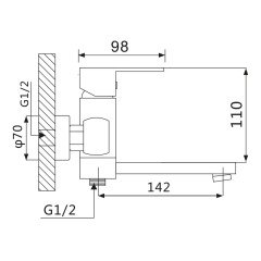 Смеситель для ванны VIEIR V113531