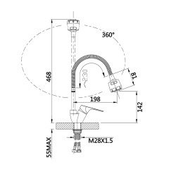 Смеситель для кухни VIEIR V063523