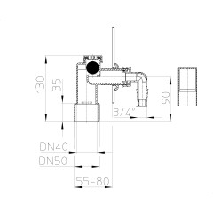 Сифон для стиральной машины HL 440