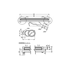 Arianda 800 мм Душевой трап. Хром