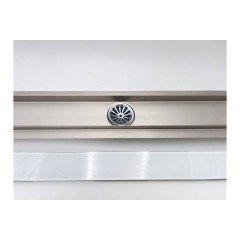 Laguna 800 мм Душевой трап. Белое стекло